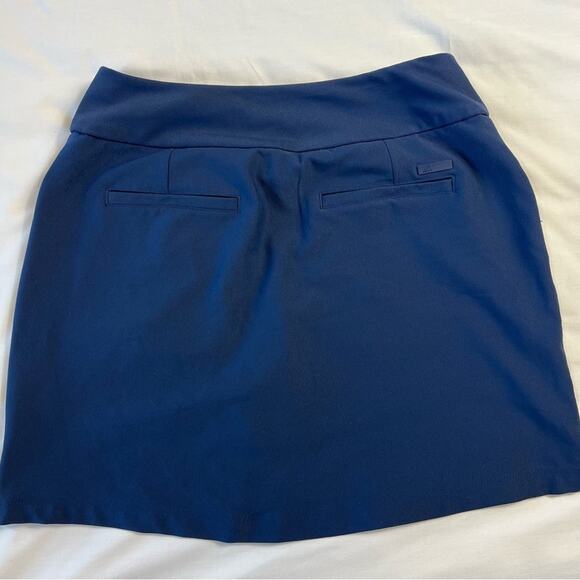 Adidas Women's Golf Star Plon Mini Skirt Small Navy With Shorts and Pockets - Picture 7 of 8